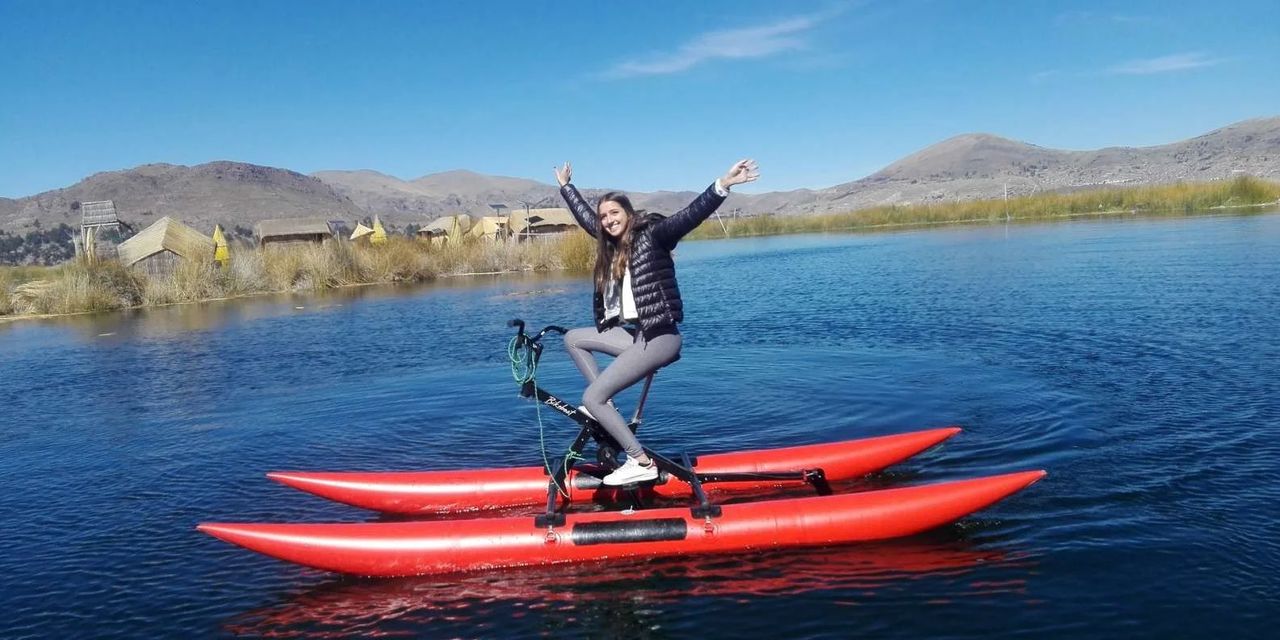 Aquabiking en el lago Titicaca - Un paseo único